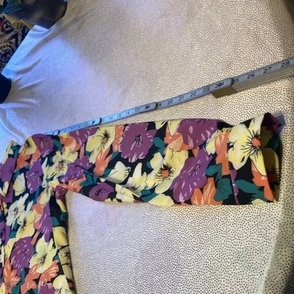 VCAY Full Floral Printed Long Sleeve Women'S Shirt size S new without tag - Picture 7 of 9
